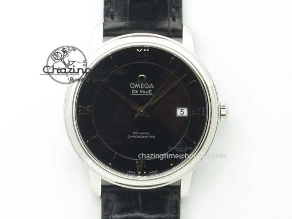 0518 Neat Speedmaster ’57 Co-Axial SS RG OMF 1:1 Best Edition Black Dial On Leather Strap A9300 (Free Leather Strap) 8067